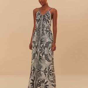 Off-White Monochrome Elegance Scarf LENZING™ ECOVERO™ Euroflax™ Jumpsuit